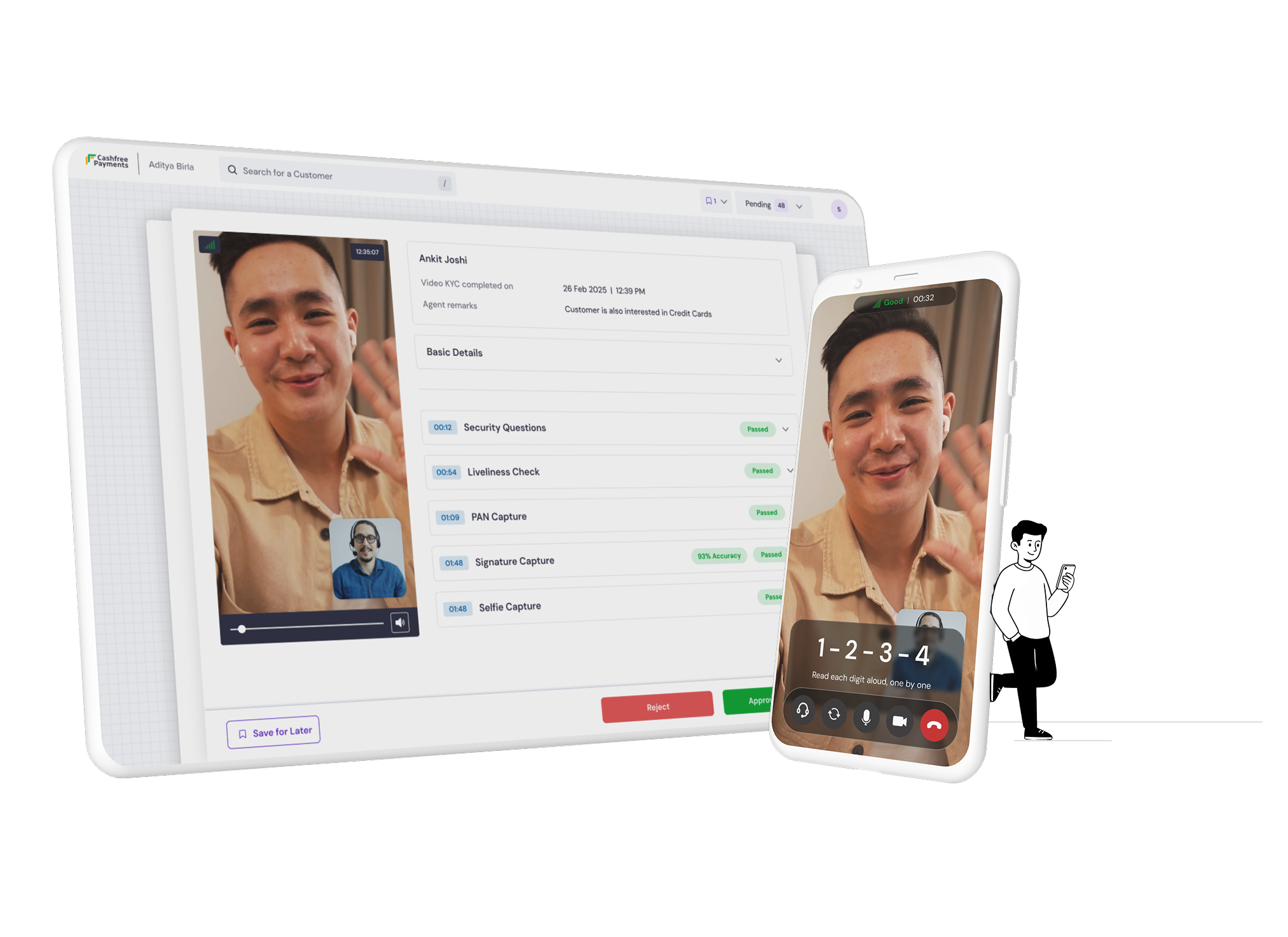 Video KYC: Customer and Agent Interface